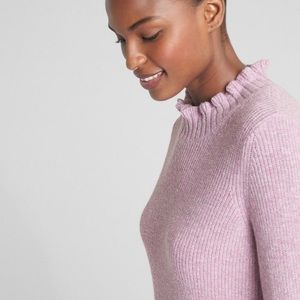 Gap Ruffle Mock Turtleneck Sweater 